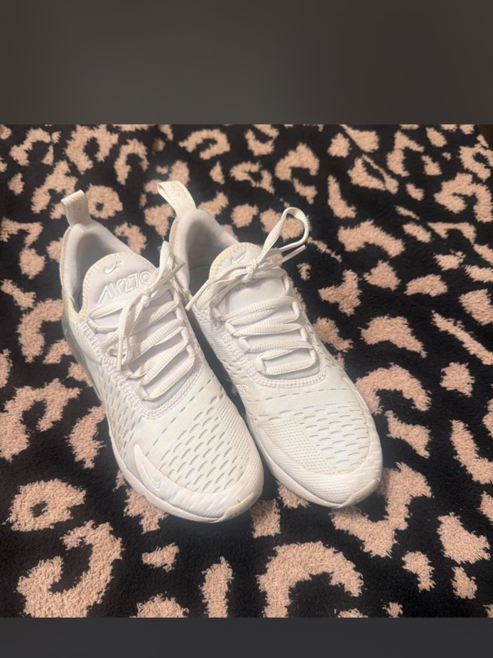All White Airmax 270 Nike Sneakers
